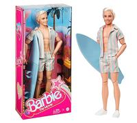 Barbie The Movie - Ken Muñeco Signature Coleccionable de la película con Chaleco a Rayas y Tabla de Surf, Juguete de colección, Regalo +3 años (Mattel HPJ97)