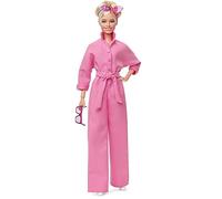 Barbie The Movie, Margot Robbie, Mono de Vestir Rosa, Gafas de Sol y pañuelo en el Pelo, HRF29