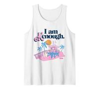 Barbie The Movie - Soporte Salvavidas I Am Kenough Camiseta sin Mangas, Hombre, Blanco, M