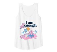 Barbie The Movie - Soporte Salvavidas I Am Kenough Camiseta sin Mangas, Mujer, Blanco, XXL