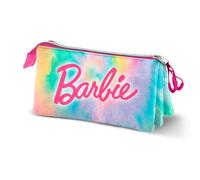 Barbie Tie Dye-Estuche Portatodo Triple, Multicolor, 23 x 11 cm