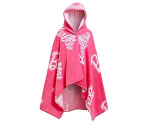 Barbie Toalla con capucha para niñas 100% algodón Poncho Gran toalla de playa Toalla de baño Envoltura para nadar Cobertura para cambiarse