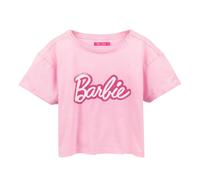 Barbie Top Crop Logo Envejecido para Mujer (NS7642)