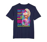 Barbie - Totally Hair Camiseta, Hombre Tallas Grandes, Azul Marino, 5X Alto