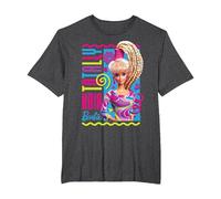 Barbie - Totally Hair Camiseta, Hombre Tallas Grandes, Jaspeado Oscuro, 2X Alto