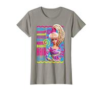 Barbie - Totally Hair Camiseta, Mujer, Pizarra, S
