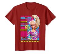 Barbie - Totally Hair Camiseta, Niños, Arándano, 10 años