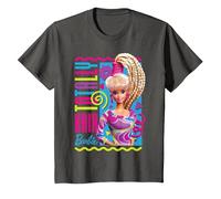 Barbie - Totally Hair Camiseta, Niños, Asfalto, 8 años