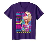 Barbie - Totally Hair Camiseta, Niños, Morado, 3 años