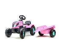 Barbie - Tractor de Pedales Infantil con Remolque, a Partir de 2 años | Remolque