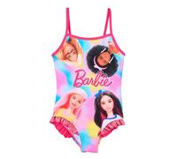 Barbie Traje de baño de una pieza para niña, para playa y piscina, 18206 Fucsia, 4 años