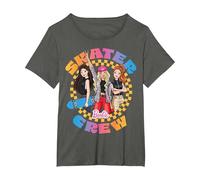 Barbie - Trio Skater Crew Camiseta, Mujer Tallas Grandes, Asfalto, 2XL Grande