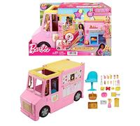 Barbie Tú Puedes ser Camión de Limonada Muñeca con vehículo de Juguete y Accesorios de Profesiones, Juguete +3 años (Mattel HPL71)
