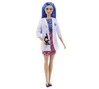 Barbie Tú Puedes Ser Científica Muñeca Profesiones con Pelo Azul, Juguete para niñas y niños +3 años (Mattel HCN11)