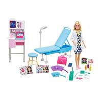 Barbie Tú Puedes ser Doctora con clínica Muñeca médica con Set de Juego con Accesorios médicos, Juguete +3 años (Mattel GWV01)