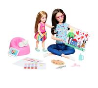 Barbie Tú Puedes ser Muñeca Profesiones Terapeuta de Arte con niña y Accesorios de Salud Mental, Juguete +3 años (Mattel HRG48)