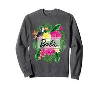 Barbie - Tucán Oficial para Mujer Sudadera, Unisex para Adultos, Jaspeado Oscuro, XL