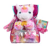 Barbie Unicorn Peluche con Mochila, Unicornio Luminoso