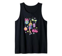 Barbie - Vacaciones - Barbie Ornamento Varios Iconos Y Estrellas Camiseta sin Mangas