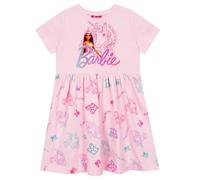 Barbie Vestido Unicornio para Niñas | Ropa De Niñas | Vestido Patinador | Rosa 6-7 Years