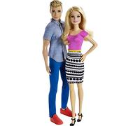 Barbie y Ken Pareja de muñecos con ropa a la moda, novios de juguete, regalo para niñas y niños +3 años (Mattel DLH76)
