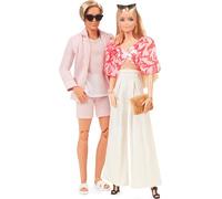Barbie y Ken Signature Style Muñeca y muñeco con Conjuntos de Moda y de baño, Juguete de colección, Regalo +16 años (Mattel HJW88)