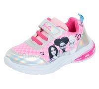 Barbie Zapatillas Deportivas con luz LED para niñas, fácil Cierre y con Cierre de Tacto Suave