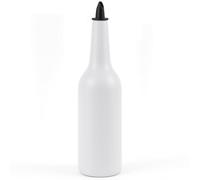 BarBits Original White Cocktail Flair Bottle - Botella de entrenamiento (750 ml)