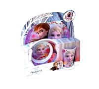 Barbo Toys Frozen Juego de 3 Piezas para Comida, Dibujo Animado, Color Azul, Blanco (1)