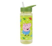 Barbo Toys - George Dino Botella de agua para niños de 3 a 8 años, apta para lavavajillas, ligera y duradera, diseño de Peppa Pig George de Peppa Pig, dimensiones 6,5 x 6,5 x 22 cm