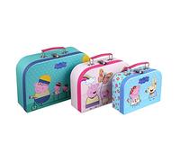 Barbo Toys Maleta Peppa Pig 3 en 1 | Estuche para Juguetes | 3 Tamaños y Diseños Diferentes Guardar Juguetes | Licencia Oficial de Peppa Pig