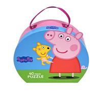 Barbo Toys Peppa Pig - 40 Piezas para niños a Partir de 3 años - Maleta con Peppa y su Oso de Peppa Pig Peluche - Juguetes - Puzles niños 3 años - Juguetes niños 3 años
