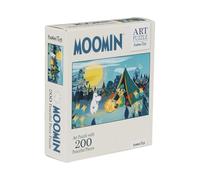 Barbo Toys Puzle de arte Moomin a partir de 8 años - 200 piezas - Azul - Puzzle para adultos y jóvenes - Con ilustraciones de los Moomins