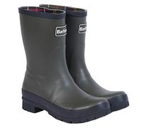 Barbour Banbury Botas de Agua con Logo de Lluvia y Corte Medio de Goma para Mujer - Aceituna - 40/41