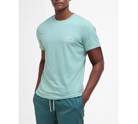 Barbour Barbour - Camiseta de manga corta de hombre en color liso. Verde claro Talla XL