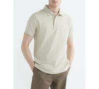 Barbour Barbour - Polo de hombre de manga corta con tejido de piqué. Beige Talla L