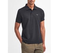 Barbour Barbour - Polo de hombre de manga corta con tejido de piqué. Negro Talla M