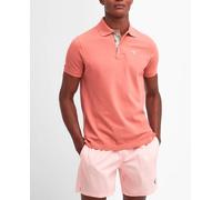 Barbour Barbour - Polo de hombre de manga corta y de piqué. Coral Talla M