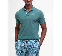 Barbour Barbour - Polo de hombre de manga corta y de piqué. Verde