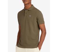 Barbour Barbour - Polo de hombre de piqué de manga corta. Verde oscuro Talla S