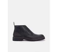 Barbour Botin de piel con cordones. Negro 42/80
