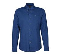 Barbour - Camisa de Lino a Medida - Shirts - Hombre - Azul - XL -
