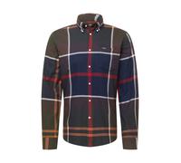 Barbour Camisa 'Dunoon' navy / moca / marrón claro / rojo fuego / blanco, Talla M