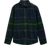 Barbour - Camisas - Woodlane Brushed Check Overshirt Green Loch Tartan de Lana - Talla L - Verde Verde L