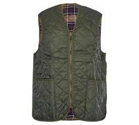 Barbour Chaleco acolchado con cremallera en forro, color azul marino MLI0001NY91 (A856)