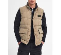 Barbour Chaleco de hombre con cierre de cremallera y bolsillos delanteros. Beige M