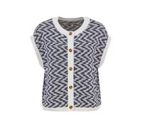 Barbour Chaleco de punto 'Olivia' navy / blanco M navy / blanco