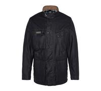 Barbour- Chaqueta de Moto Clásica Negra Encerada- Jackets- Hombre- Negro- M- Chaqueta de Moto Clásica Negra Encerada
