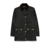 Barbour - Chaqueta Verde Encerada con Cuello de Pana - Jackets - Mujer - Verde - L -