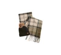 BARBOUR Geschenkset Beanie und Schal SALTBURN oliva
